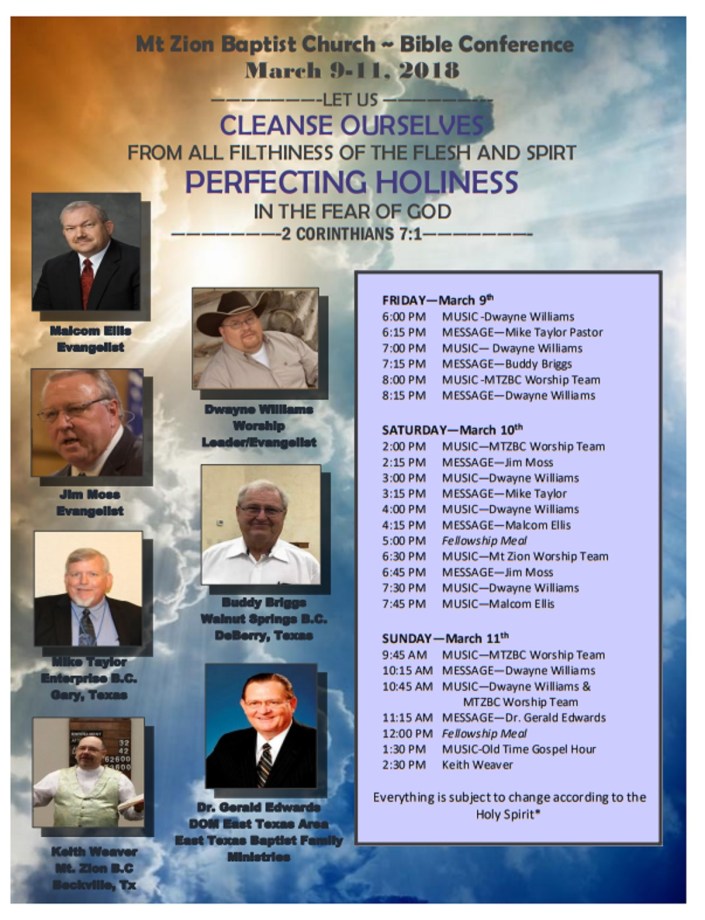 Bible Conference 2018