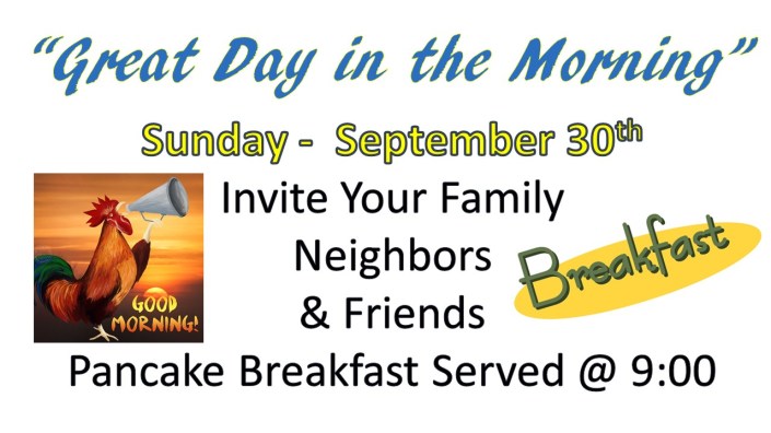 great day in the morning