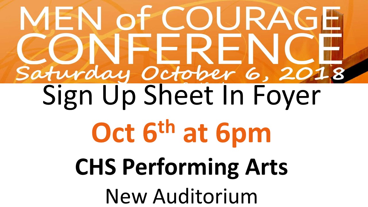 Men’s of Courage Conference « Mt. Zion Baptist Church